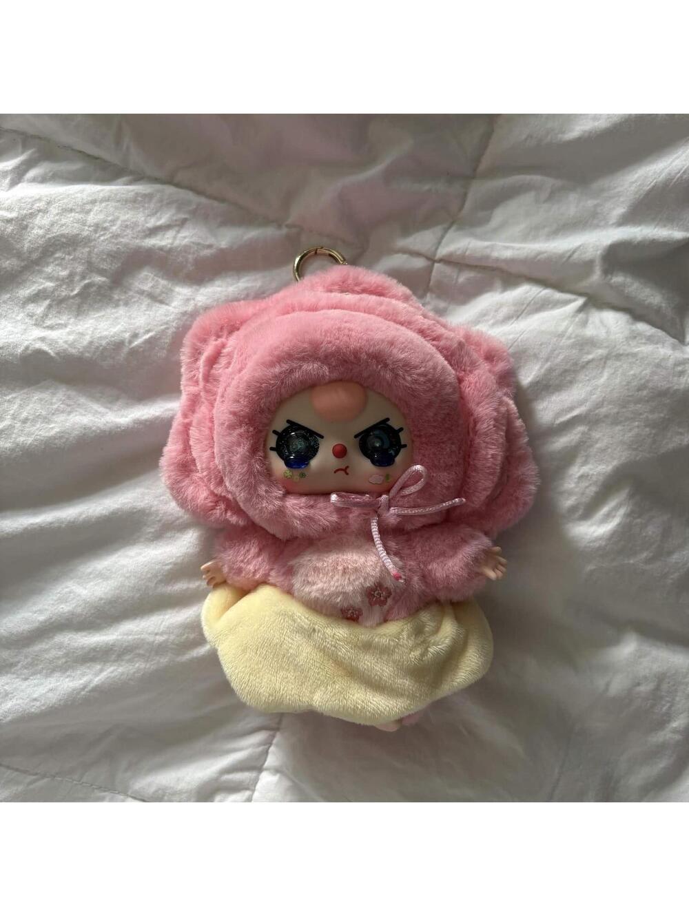 pink cherry blossom keychain
